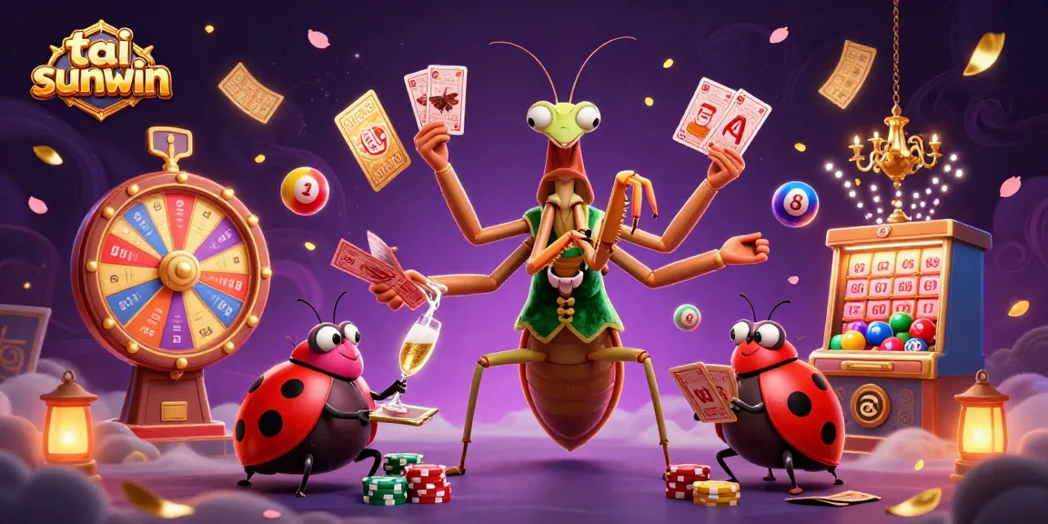 Win big with tai sunwin as a giant card sharp deals winning hands in a vibrant casino.